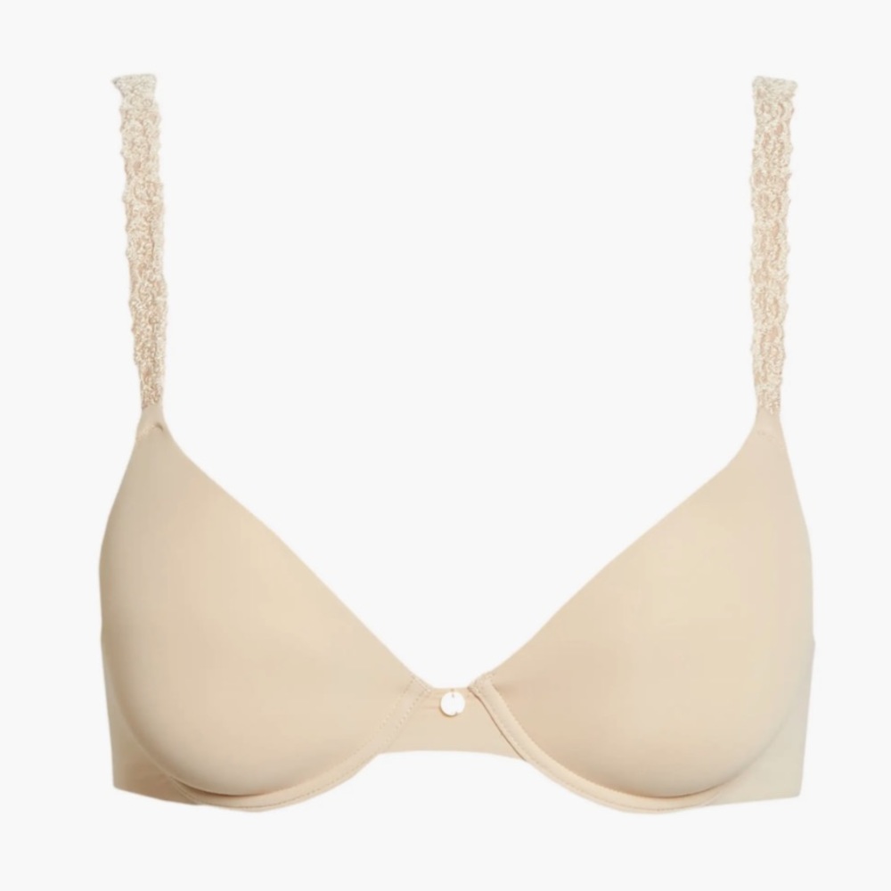 New Natori Rose Dream Custom Coverage Underwire Bra in Hazelnut Cafe Size 36C